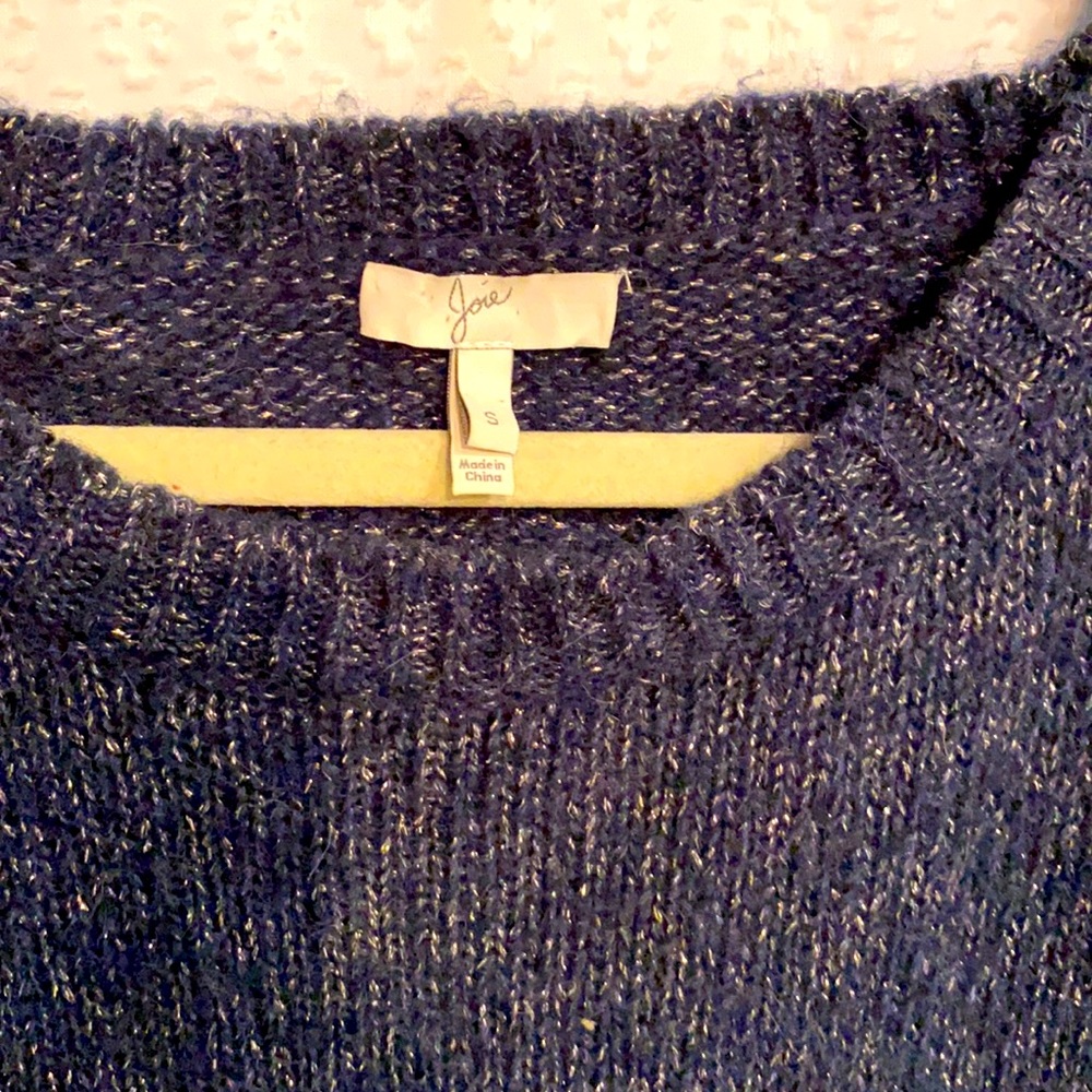 JOIE navy blue “Noelia”sparkle sweater size small